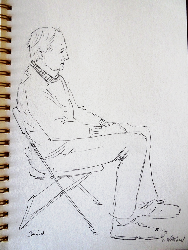 Pencil sketch of David